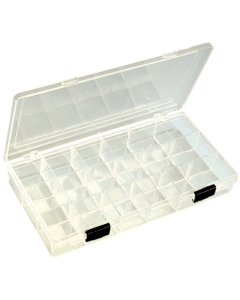 Boîte rangement plastique cristal 18 cases