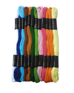 12 fils coton 7m bracelets brésiliens assortiment standard