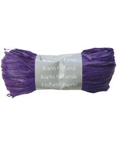 Raphia végétal pelote 50g violet