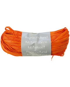 Raphia végétal pelote 50g orange corail