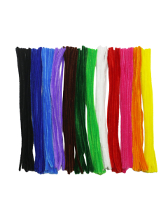 180 chenilles 6mm l30cm coloris assortis