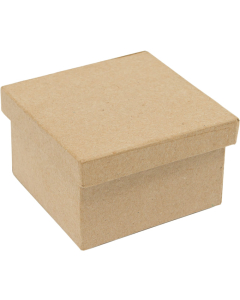 10 boîtes carrées carton brun