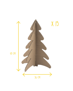 15 sapins carton 49x36cm