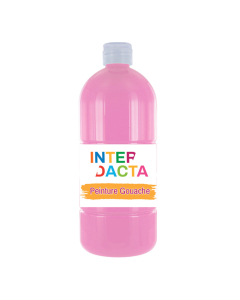 flacon gouache 1l coloris rose thyrien