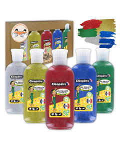 5 gels paillettes 100ml coloris assortis