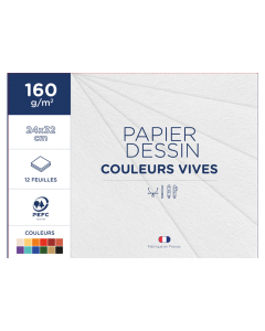 pochette 12f dessin couleurs vives 24x32 160g 1er prix