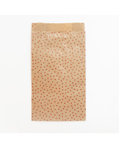 50 sacs kraft 11x21cm cœurs