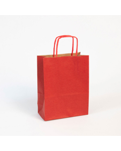 25 sacs kraft 16x21cm rouge