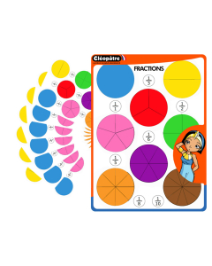 702 gommettes fractions 8 couleurs