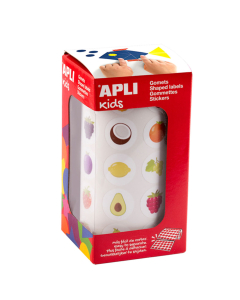 rouleau 900 gommettes fruits ø 20 mm