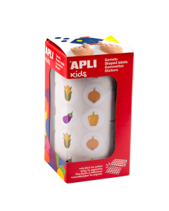 rouleau 900 gommettes legumes ø 20 mm