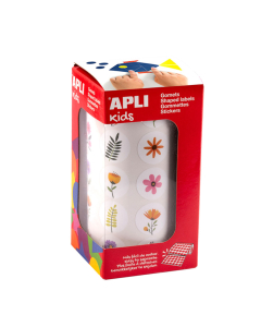 rouleau 900 gommettes fleurs ø 20 mm