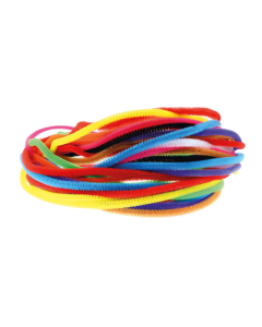 100 chenilles 120x0,5cm coloris assortis