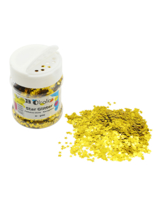 paillettes etoile pot 65g coloris or