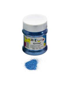 paillettes biodegradables ultra fines flacon 100g coloris bleu