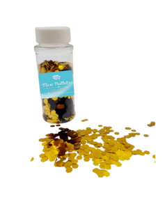 paillettes nid d'abeille tube 100g coloris or