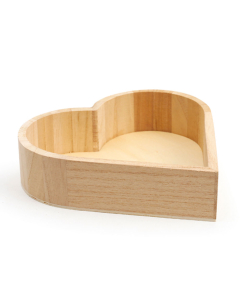 plateau bois forme cœur