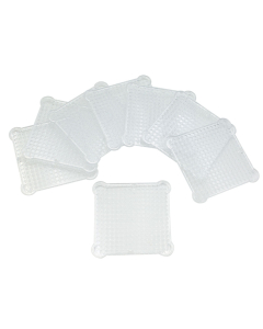 8 plaques carrees pour perles a l'eau