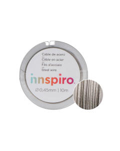 fil cable metal argent 10m