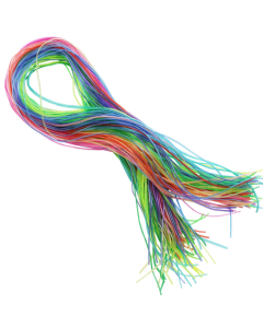 100 scoubidous pailettes 80cm