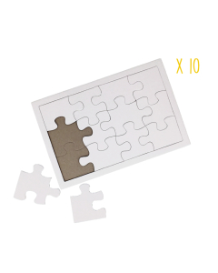 10 puzzles rectangle carton 220x130mm