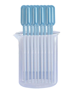 10 pipettes 3ml + bescher