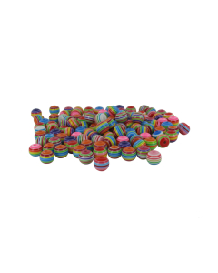 200 perles rondes lune coloris assortis