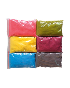 Sable coloré 6x500g coloris pastels assortis