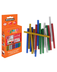 20 batons de peinture 3d pailletée