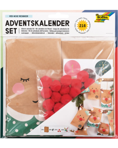 Kit calendrier de l'avent renne au nez rouge