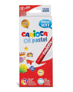 Carioca 12 pastels à l'huile coloris assortis