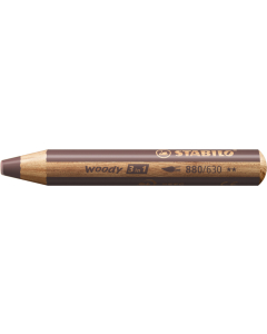 Woody crayon coloris marron