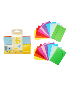 10 cartes carton 3 volets 10x15cm à customiser + enveloppes coloris assortis