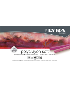 Lyra soft 12 pastels tendres coloris assortis