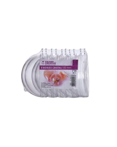 5 suspensions boule plastique transparent ø 10cm