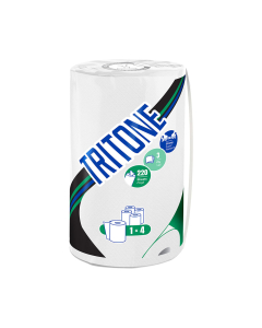 rouleau essuie-tout 220f 3plis 22x22cm pure ouate ecolabel emb ind