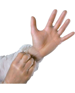 100 gants usage unique vinyle non poudre taille s