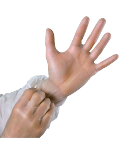 100 gants usage unique vinyle non poudre taille l