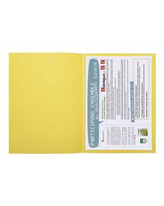 Chemises Forever® 220 100% recyclé - 24x32cm - Jaune