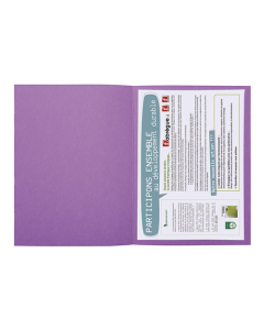 Chemises Forever® 220 100% recyclé - 24x32cm - Lilas