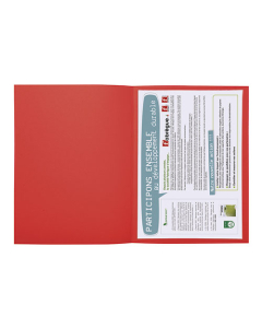 Chemises Forever® 220 100% recyclé - 24x32cm - Rouge