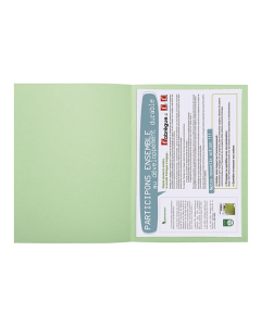 Chemises Forever® 220 100% recyclé - 24x32cm - Vert vif