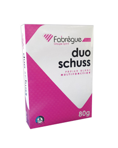 Carton de 5 ramettes Duo Schuss 80g A4 blanc 500 feuilles