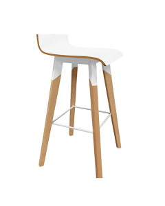 Tabouret haut Evasion coloris blanc