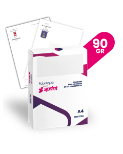 Papier en-tête A4 90 grs - pour personnalisation en quadri
