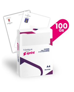 Papier en-tête A4 100 grs - pour personnalisation en quadri