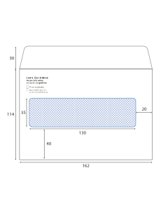Enveloppes électorales insertion manuelle 114x162mm  F 30 x 130 mm passe-partout