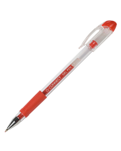 Stylo gel avec grip rouge