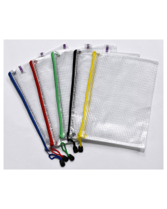 5 pochettes zip couleur format a4