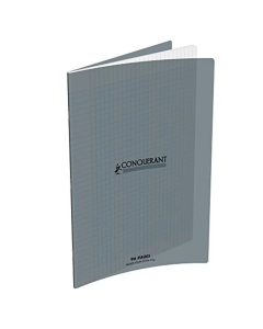 Cahier pp gris 24x32 96p séyès 90g piqure